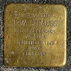 Stolperstein Königsteiner Str. 84 Strauss Irma