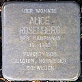 Stolperstein für Alice Rosenberg (Marienburger Straße 52)