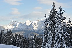 Alpen oberhalb von Garmisch-Partenkirchen