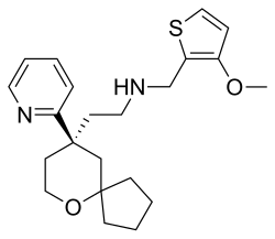 Strukturformel von Oliceridin (TRV130)