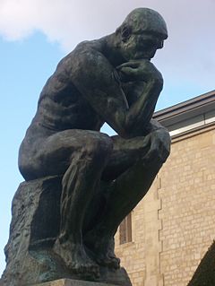 The Thinker original sculpture at the Musée Rodin in Paris