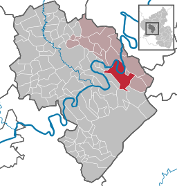 Traben-Trarbachs läge i distriktet Bernkastel-Wittlich.