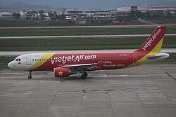 Airbus A320 VietJet Air v roce 2012