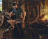 1908, Village Blacksmith, by John Henry Hintermeister