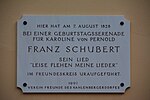 Franz Schubert - Gedenktafel