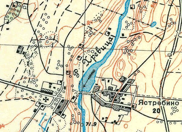 План села Ястребино. 1930 год
