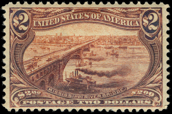 File:$2 Mississippi River bridge 1898 U.S. stamp.tiff