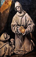 Le Greco, Saint François d'Assise et Frère Léon méditant sur la mort