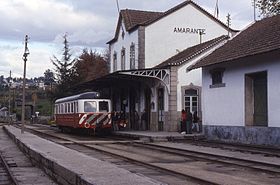 Estação de Amarante, em 1993.