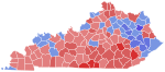 2008 United States Senate election in Kentucky results map by county.svg