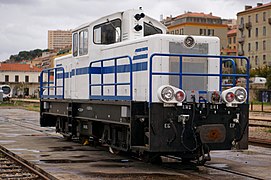 La BB no 408 à Ajaccio le 21 novembre 2015, peu de temps après sa livraison.