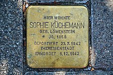 Stolperstein für Sophie Küchemann in Hannover