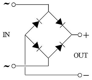 4 diodes bridge rectifier