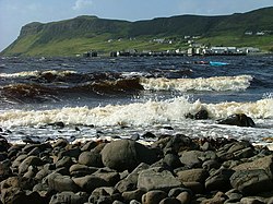 Zátoka a přístav Uig na ostrově Skye