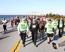 Governor Larry Hogan participates in the 2016 Across the Bay 10K. Across the Bay 10k with Team HoganStrong (30247605744).jpg