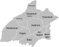 Stadsdelen van Delbrück