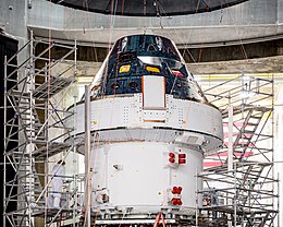 NASA's Orion spacecraft undergoing final tests ArtemisI Orion EMI Feb.jpg