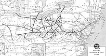 Baltimore and Ohio Railroad system map, circa 1961 Baltimore and Ohio RR in 1961.jpg