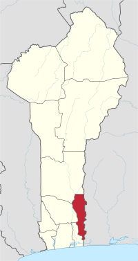 Map highlighting the Plateau Department