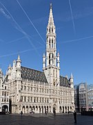 Brüsseler Rathaus als architektonisches Vorbild des neogotischen Münchener Rathauses