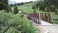 Ponte pedonale all'inizio del percorso