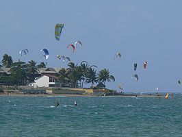 Het kitestrand in Cabarete