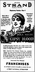 Werbung für „Gypsy Blood“, die „Carmen“-Fassung für die US-Kinos (Variety, 1921)