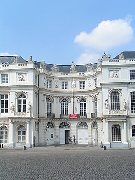 Palais de Charles de Lorraine. Façade des appartements d'été, Bruxelles.