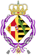 Description de l'image Coat of Arms of Archduchess Maria Josepha of Austria (Order of Queen Maria Luisa).svg.