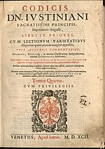 Miniatura per Codex Constitutionum