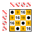 Циклическая группа 4; Таблица Кэли (порядки элементов 1,4,2,4); подгруппа S4.svg