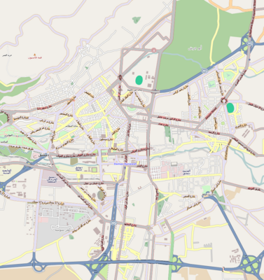 Location map Syria Damascus