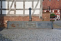 Ein gusseiserner Brunnen im Hessenpark