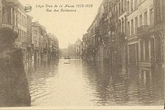 Liège, Inondations rue des Guillemins