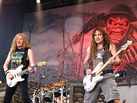 Janick Gers and Steve Harris.