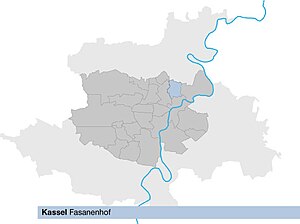 Lage von Fasanenhof in Kassel