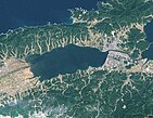 Landsat-Satellitenbild des Shinji-Sees