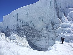 De Northern Ice Field ter hoogte van de Crednergletsjer, januari 2009