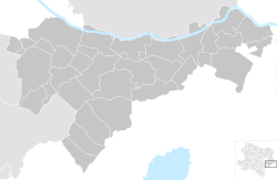 Poloha obce Bruck an der Leitha (okres) v okrese Bruck an der Leitha (klikacia mapa)