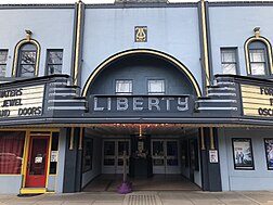 Facade of the Liberty Theatre in Camas, Washington