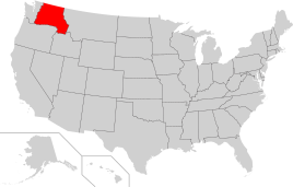Karte der USA, State of Lincoln (vorgeschlagen) hervorgehoben