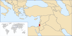 Location of Palestine