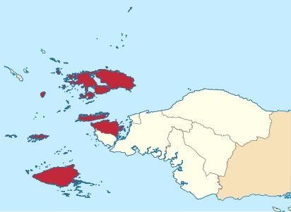 Peta Provinsi Papua Barat Daya di Indonesia