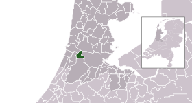 Highlighted position of Haarlemmerliede en Spaarnwoude in a municipal map of North Holland