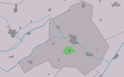 grondgebied van Langedijke (groen) in de gemeente