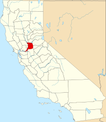 Map of California highlighting Sacramento County.svg