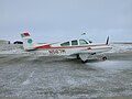 BE33 (N567M) at Cambridge Bay Airport Nunavut, Canada