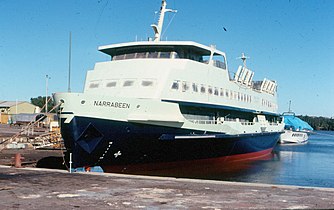 Narrabeen during fitting out in 1984.