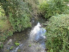 La Nizonne au pont du Râteau, en limite de Puyrenier et de Beaussac.