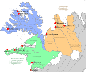 موقعیت شمال غربی (حوزه ایسلند)